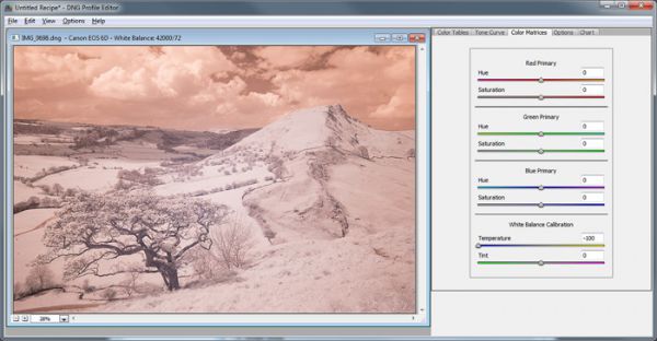 Calibrating White Balance to Process Infrared Images in Lightroom