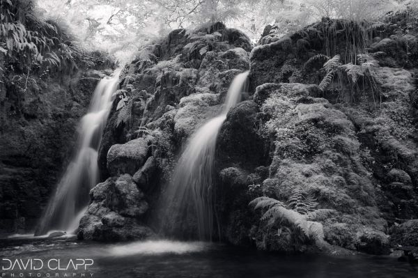 Infrared at Venford Falls, Dartmoor